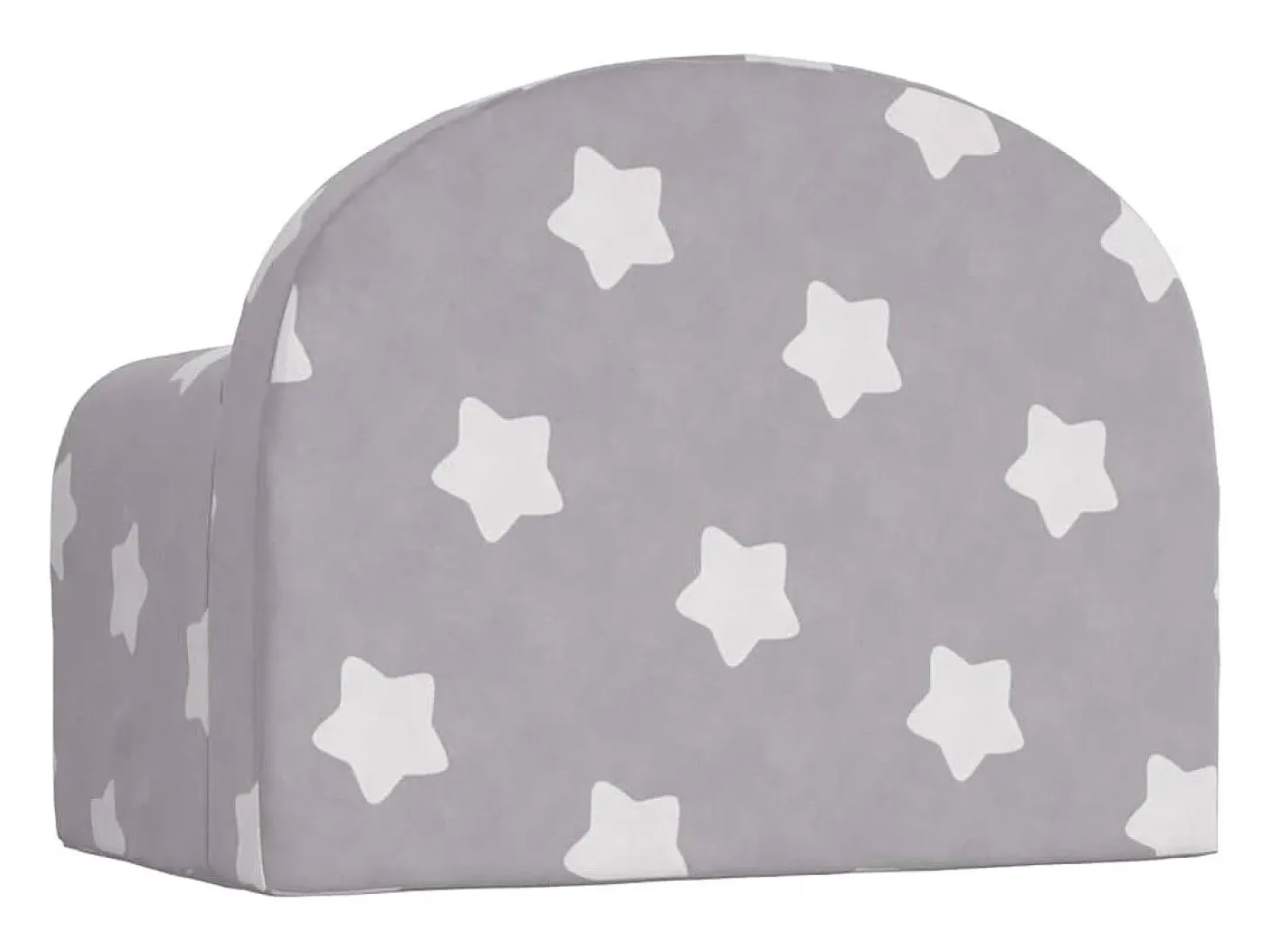 Sofá para niños felpa suave gris claro con estrellas ES485014