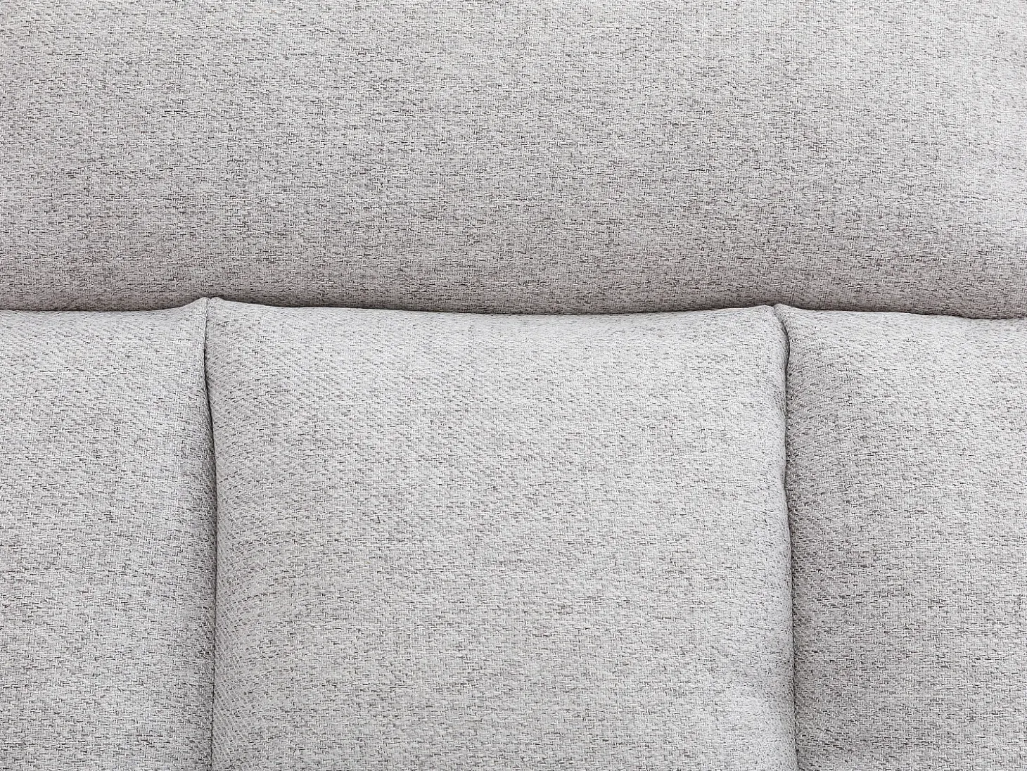 Sofá reclinable de 3 plazas convertible clic-clac en tejido gris claro PALOBU