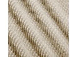 Sofá recto de 2 plazas con reposapiés y cojines - Pana beige