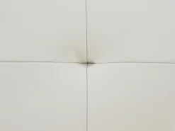 Sofá relax de 3 plazas de piel blanco estilo contemporáneo VINETA