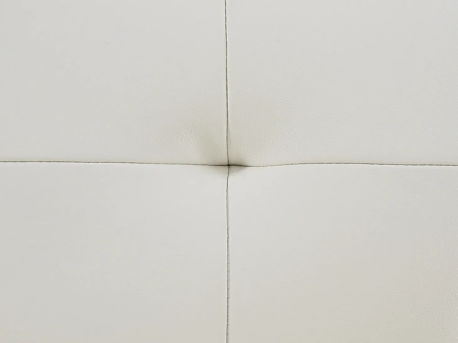 Sofá relax de 3 plazas de piel blanco estilo contemporáneo VINETA