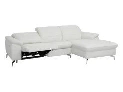 Sofá rinconera de piel LISMORE (ángulo derecho) Relax