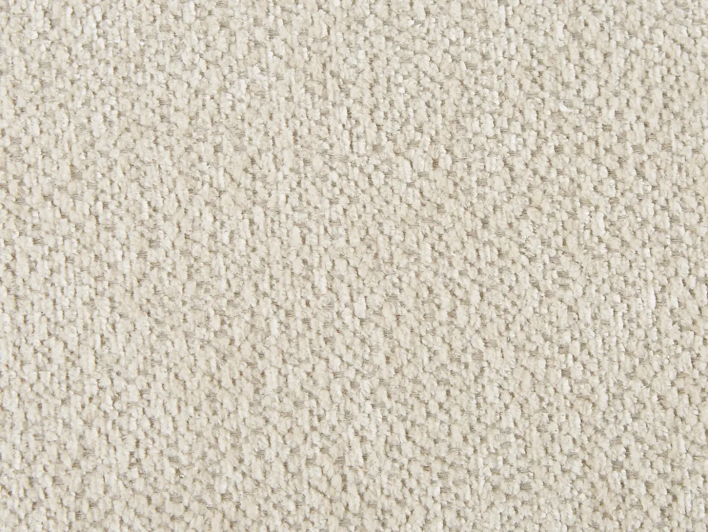Sofá rinconera derech en chenilla beige TAZIZA