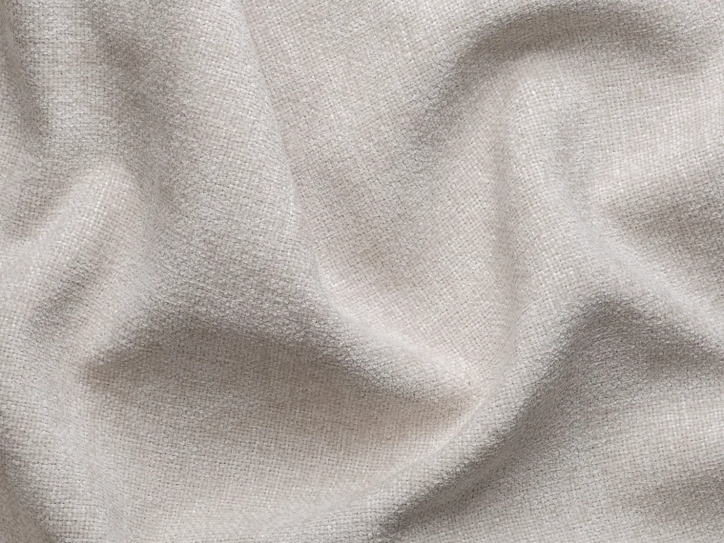 Sofá rinconera derecha abierto convertible en tela texturizada beige MINTURNO