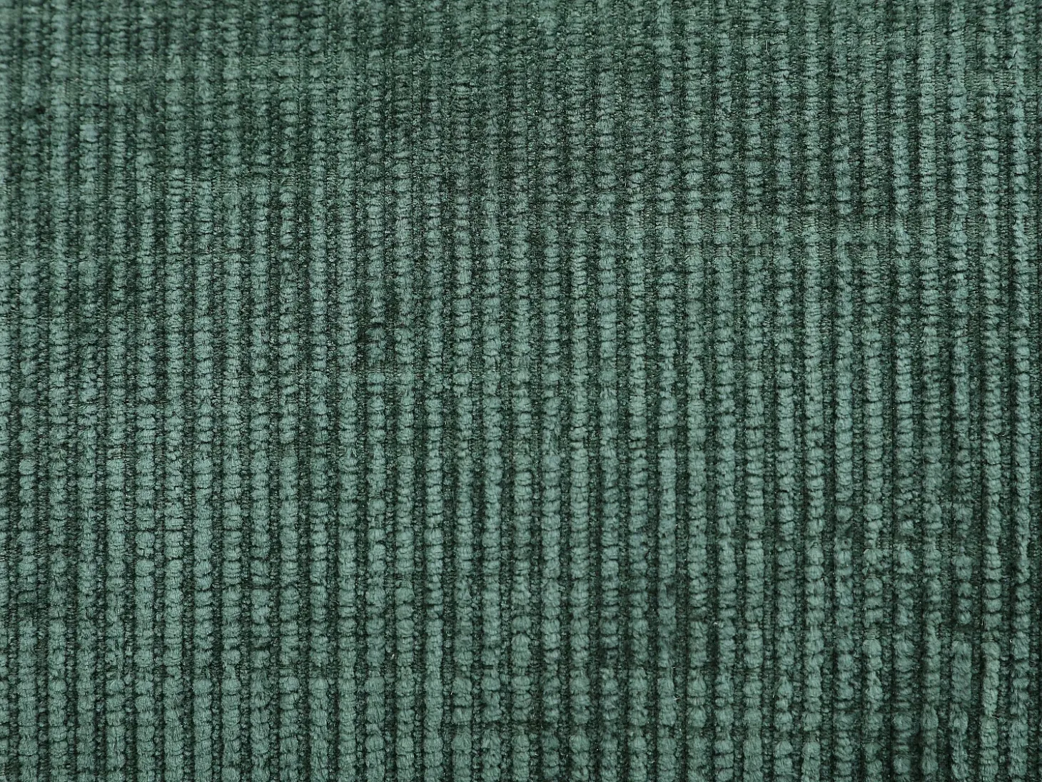 Sofá rinconera derecha convertible de tejido texturizado con baúl de almacenamiento verde MORAVA