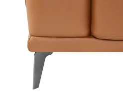 Sofá rinconera derecha de piel de búfalo camel ANDOR