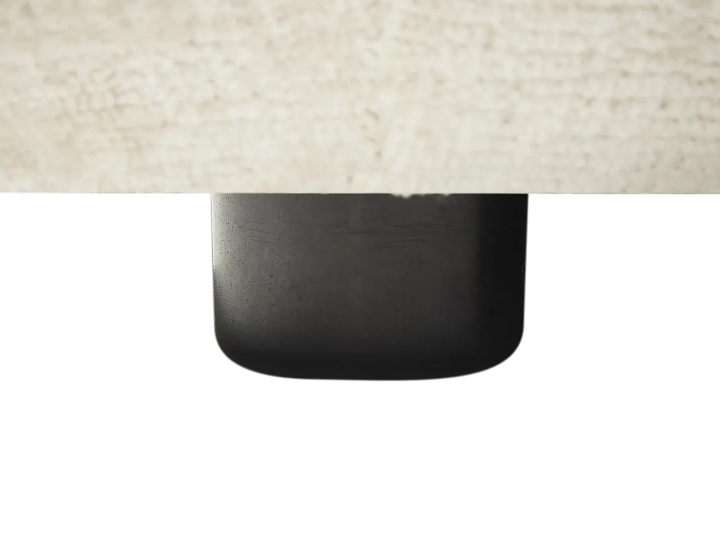 Sofá rinconera derecha de tela beige estilo contemporáneo TANCAVO
