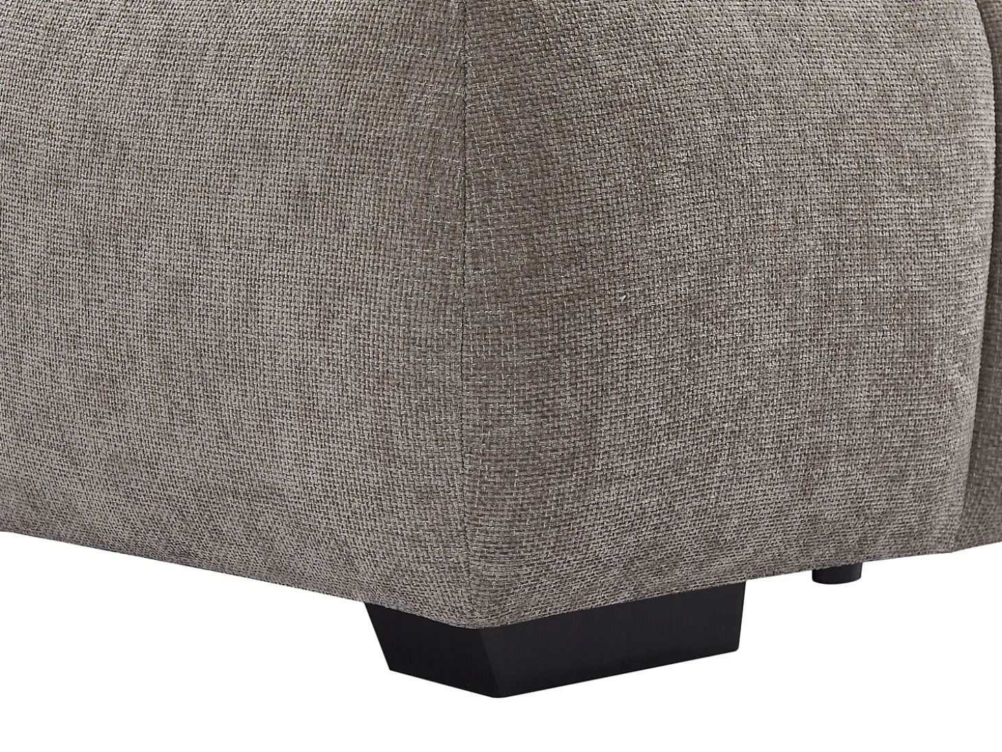 Sofá rinconera derecha de tela color gris BERENIA