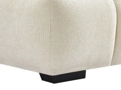 Sofá rinconera derecha de tela color beige BERENIA