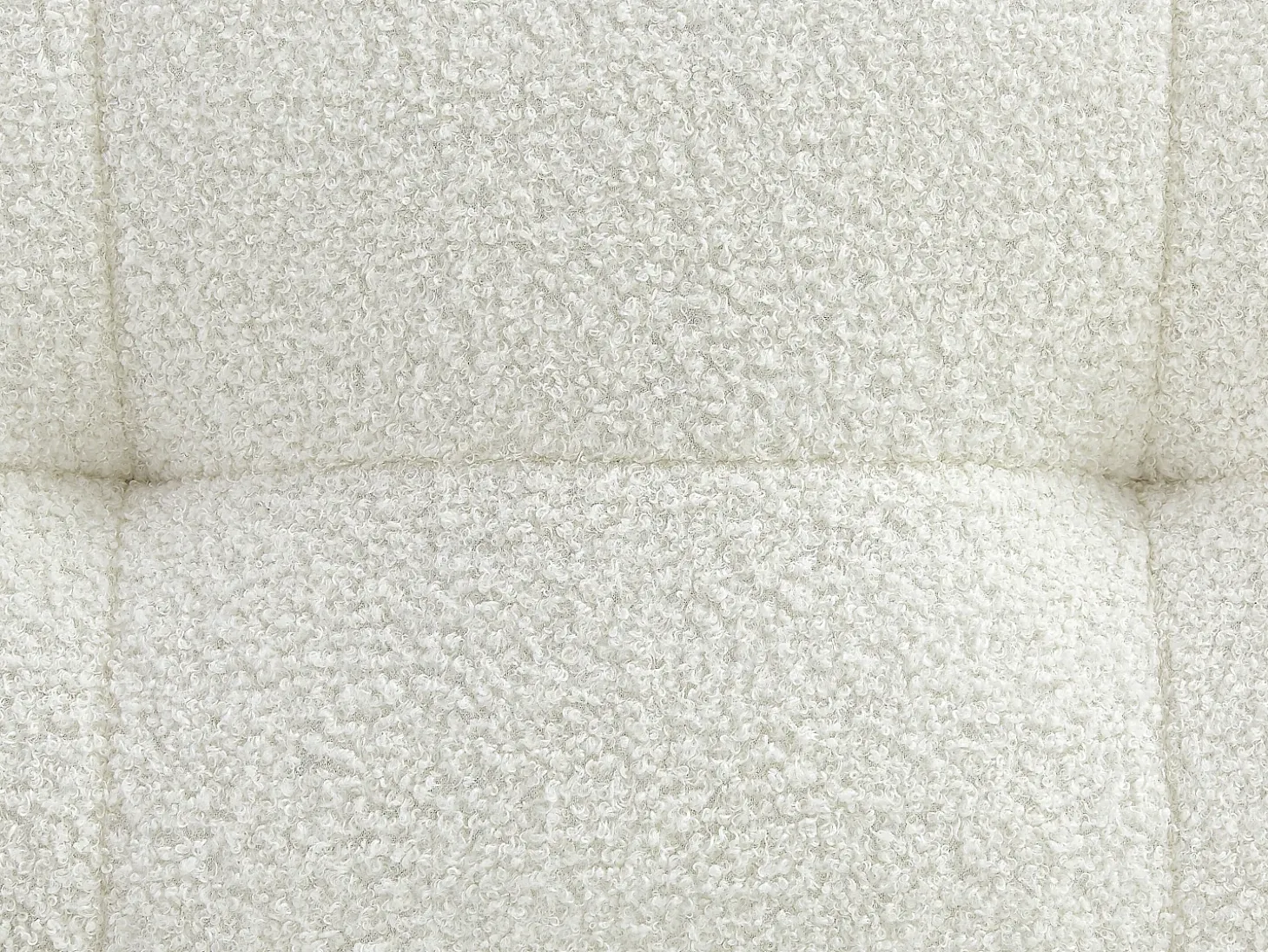 Sofá rinconera derecha en tela bouclé blanco SOPELANA