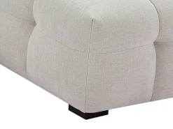 Sofá rinconera izquierda de tela beige envejecida DILOME de Pascal Morabito