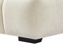 Sofá rinconera izquierda de tela color beige BERENIA