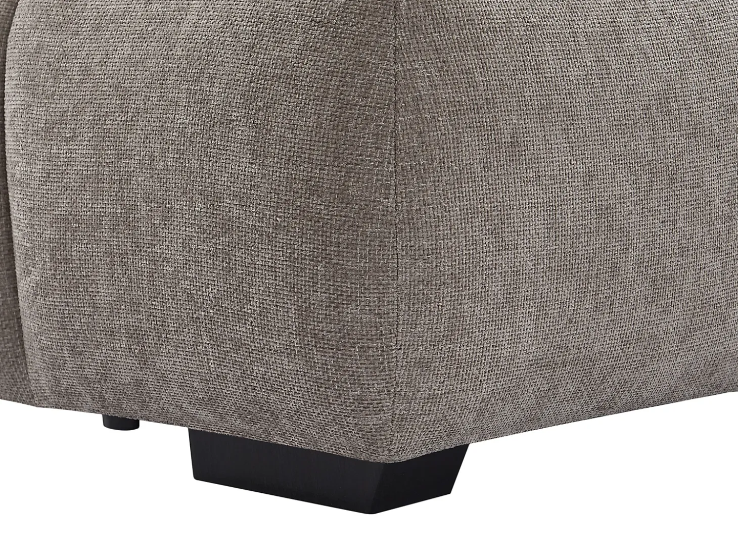 Sofá rinconera izquierda de tela color gris BERENIA