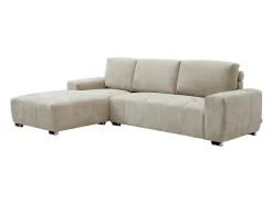 Sofá rinconera izquierda en tejido color beige MICHELIA
