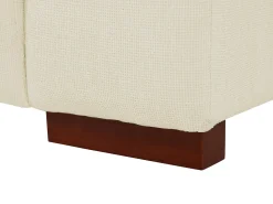 Sofá rinconera izquierda relax eléctrico de tela beige efecto acolchado MOLPICA