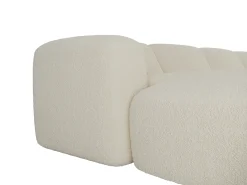 Sofá rinconera panorámico en tela bouclé - Blanco - POGNI de Maison Céphy