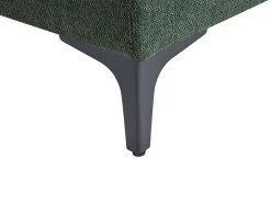 Sofá rinconera reversible en tela texturizada verde JAMOLO