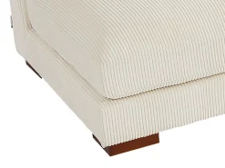 Sofá rinconera reversible de pana beige SPERONE de Pascal Morabito