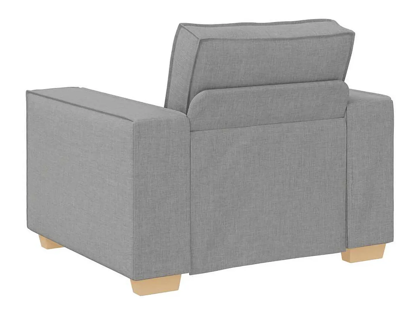 Sofá Sillón Tela Gris Nube 60 cm