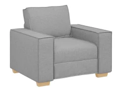 Sofá Sillón Tela Gris Nube 60 cm