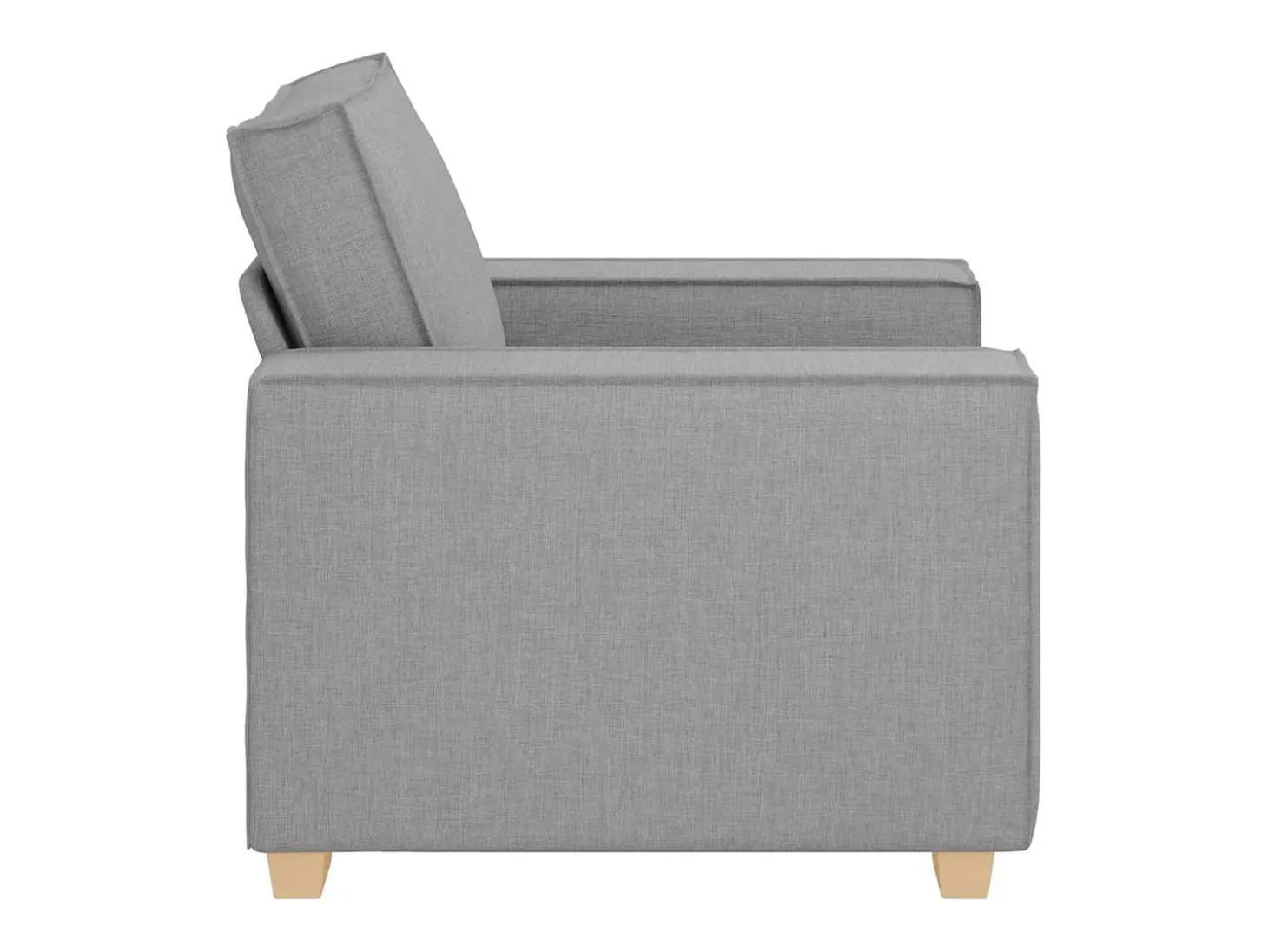 Sofá Sillón Tela Gris Nube 60 cm