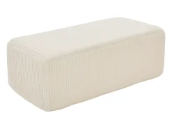 Sofá 147x110x67cm Bolsillos laterales Espuma de alta densidad Pana Beige