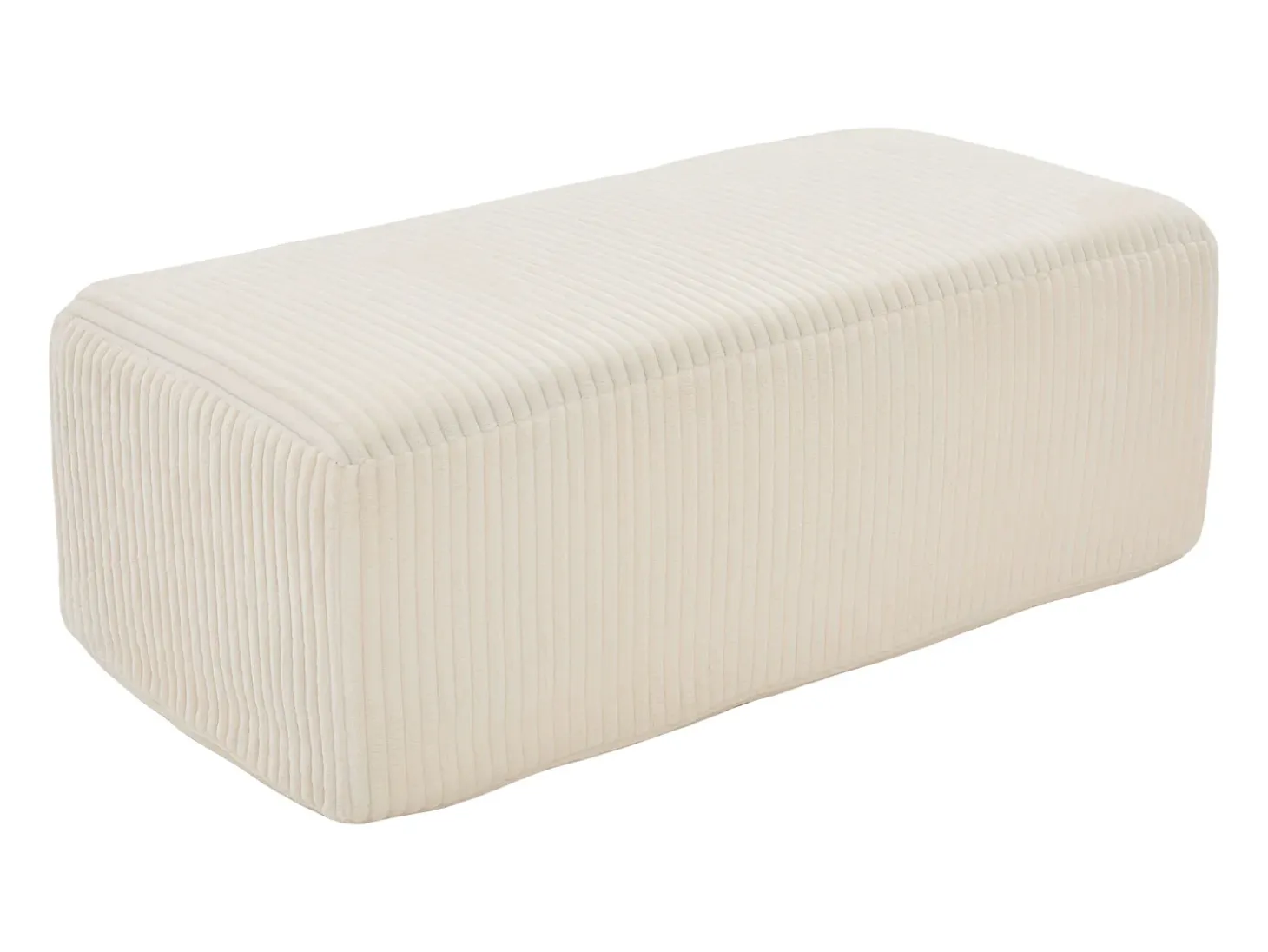 Sofá 147x110x67cm Bolsillos laterales Espuma de alta densidad Pana Beige