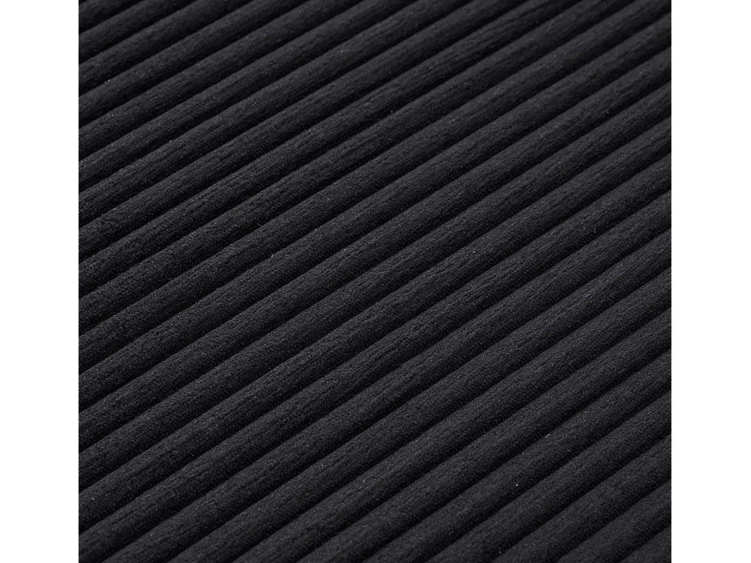 Sofá 177x122x92cm diseño sin armazon listo para usar espuma alta densidad pana Negro