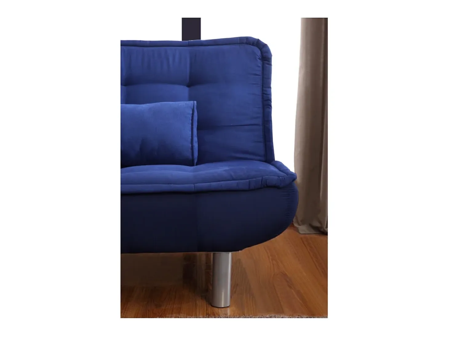 Sofa cama clic-clac microfibra en color azul MISHAN