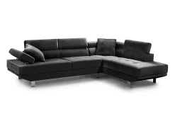 Sofa Chaise Longue Rinconera Daniela 262cm Gris, Chaise Derecho