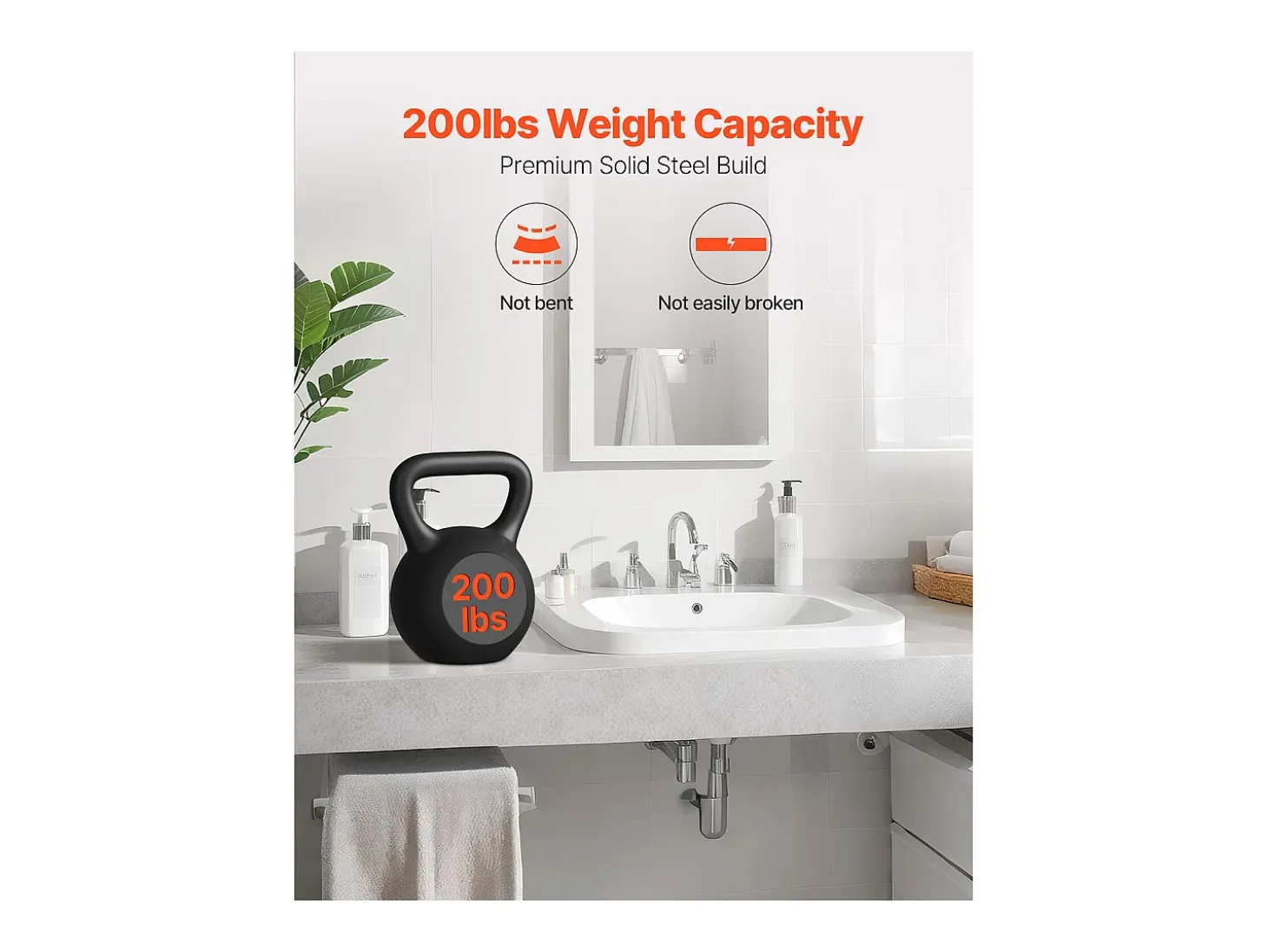 Soporte de Estante Flotante SucceBuy, 30.48x7.35x30.48 cm, Soportes de Pared Invisibles en T Robustos, Lote de 2, Capacidad de Carga 90 kg, con Tornillos