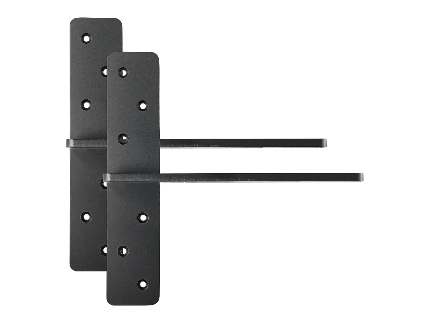 Soporte de Estante Flotante SucceBuy, 30.48x7.35x30.48 cm, Soportes de Pared Invisibles en T Robustos, Lote de 2, Capacidad de Carga 90 kg, con Tornillos
