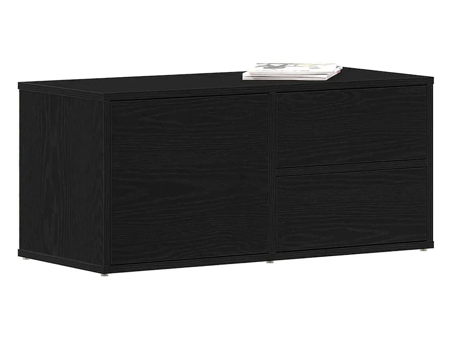 Soporte de TV Negro 80 x 34 x 35.5 cm Madera contrachapada