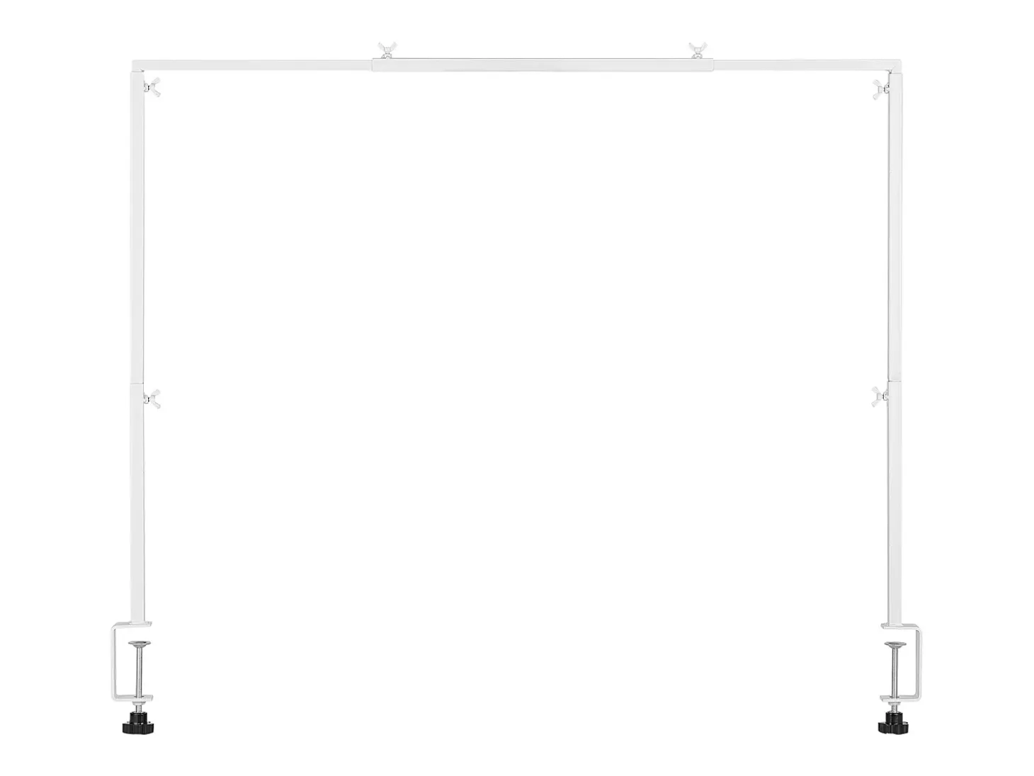 Soporte de Vara de Mesa SucceBuy con Pinzas, Soporte Arco de Mesa, Altura Ajustable 33-106.7 cm Longitud Ajustable 71.1-249 cm, Marco Arco Metal