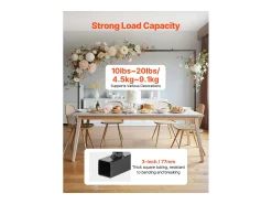 Soporte de Vara de Mesa SucceBuy con Pinzas, Soporte Arco de Mesa, Altura Ajustable 33-107 cm Longitud Ajustable 71.1-249 cm, Marco de Arco Metal