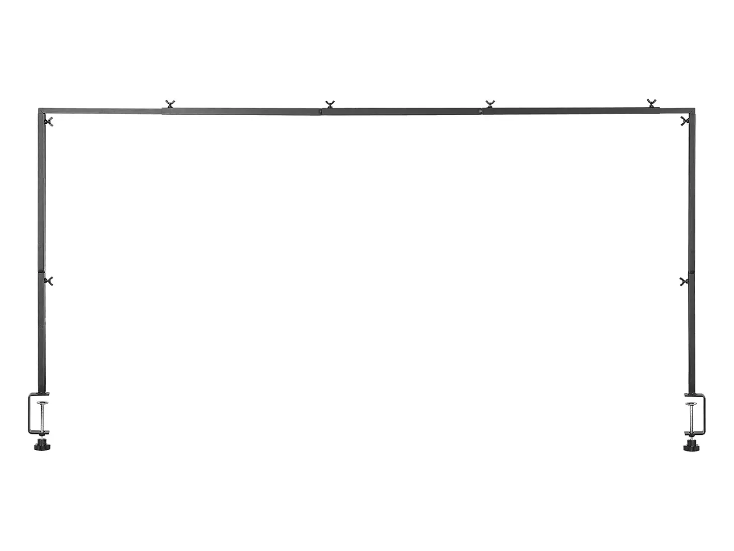 Soporte de Vara de Mesa SucceBuy con Pinzas, Soporte Arco de Mesa, Altura Ajustable 33-107 cm Longitud Ajustable 71.1-249 cm, Marco de Arco Metal