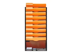 Soporte Mural SucceBuy File Wall Shelf Mesh Wall File Holder 1 Pieza 10 Bolsas para Oficina y Escuela