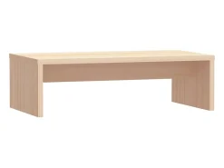 Soporte para monitor madera maciza de pino 50x27x15 cm ES67966