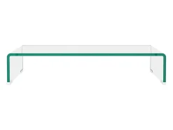Soporte para TV/Elevador monitor cristal claro 60x25x11 cm