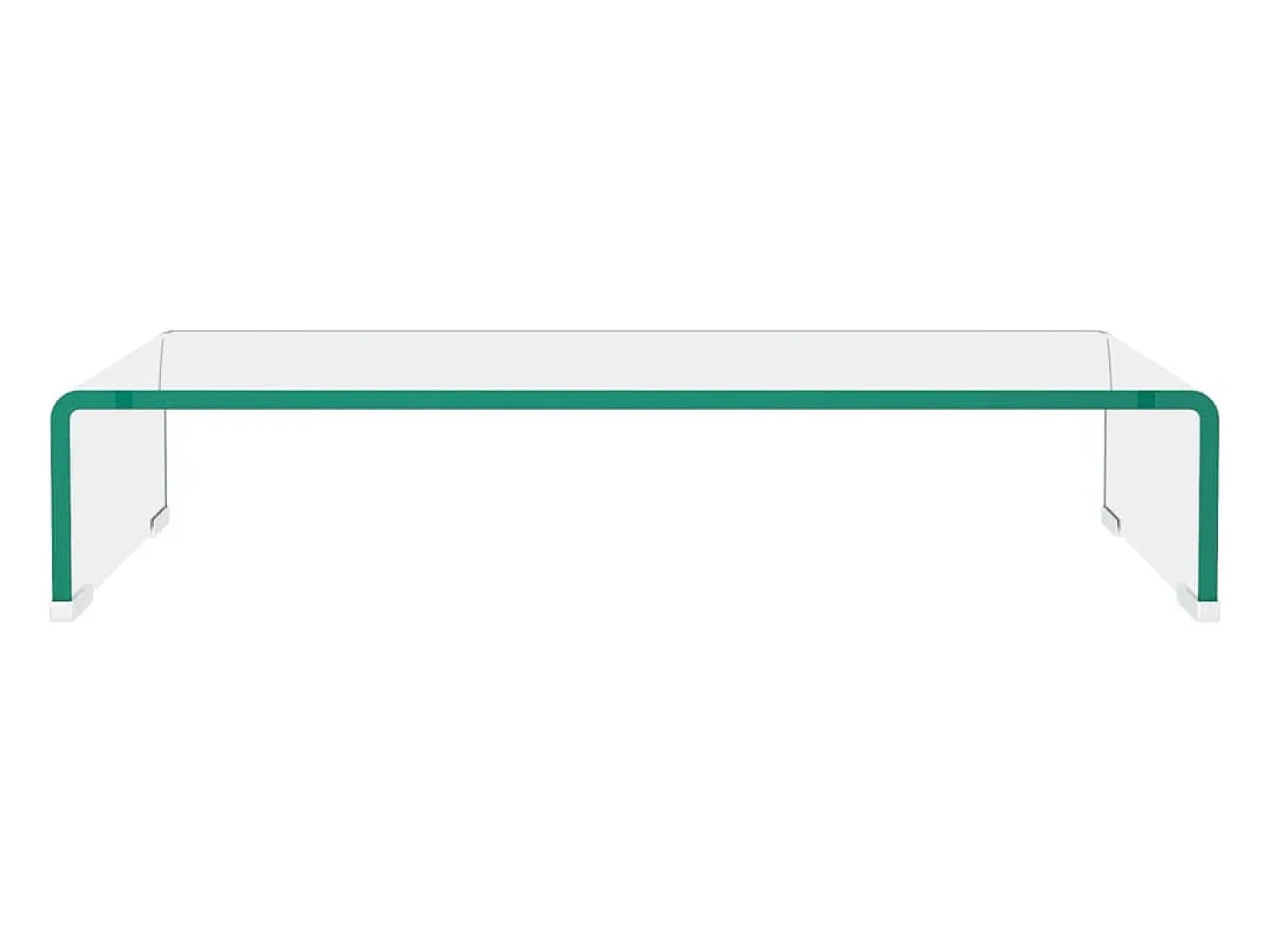 Soporte para TV/Elevador monitor cristal claro 60x25x11 cm