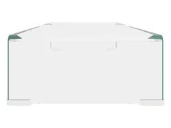 Soporte para TV/Elevador monitor cristal claro 90x30x13 cm