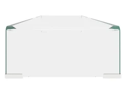 Soporte para TV/Elevador monitor cristal claro 120x30x13 cm