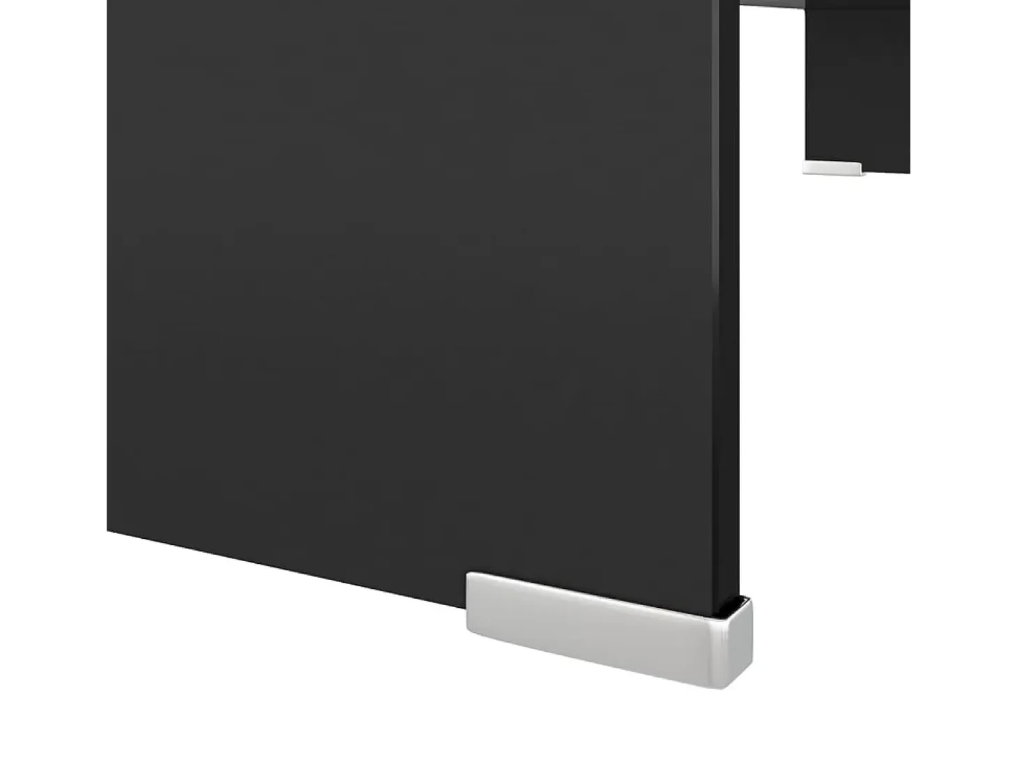 Soporte para TV/Elevador monitor cristal negro 90x30x13 cm