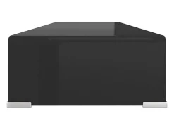 Soporte para TV/Elevador monitor cristal negro 90x30x13 cm