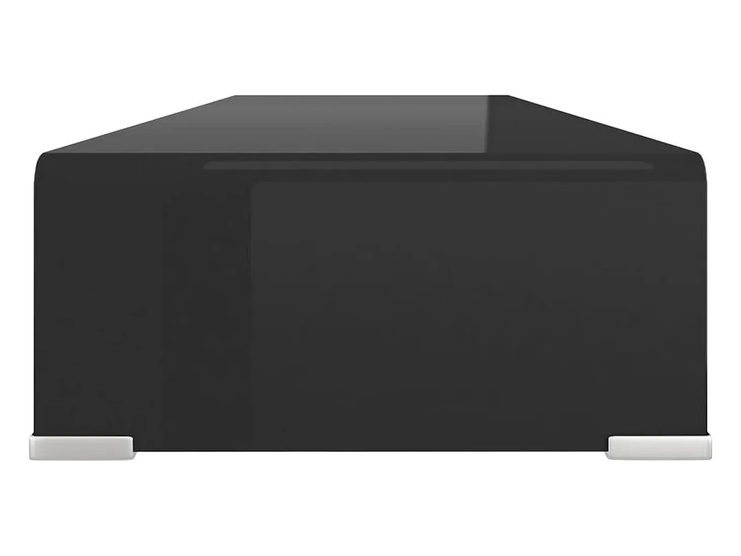 Soporte para TV/Elevador monitor cristal negro 90x30x13 cm