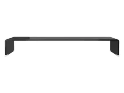 Soporte para TV/Elevador monitor cristal negro 90x30x13 cm