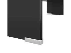 Soporte para TV/Elevador monitor cristal negro 60x25x11 cm