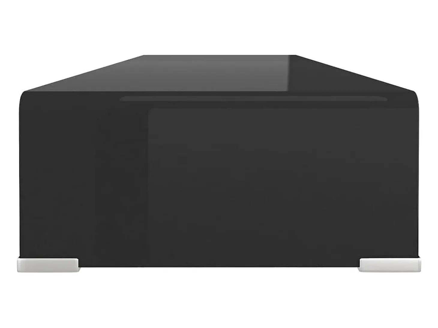 Soporte para TV/Elevador monitor cristal negro 100x30x13 cm