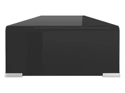 Soporte para TV/Elevador monitor cristal negro 100x30x13 cm ES832032