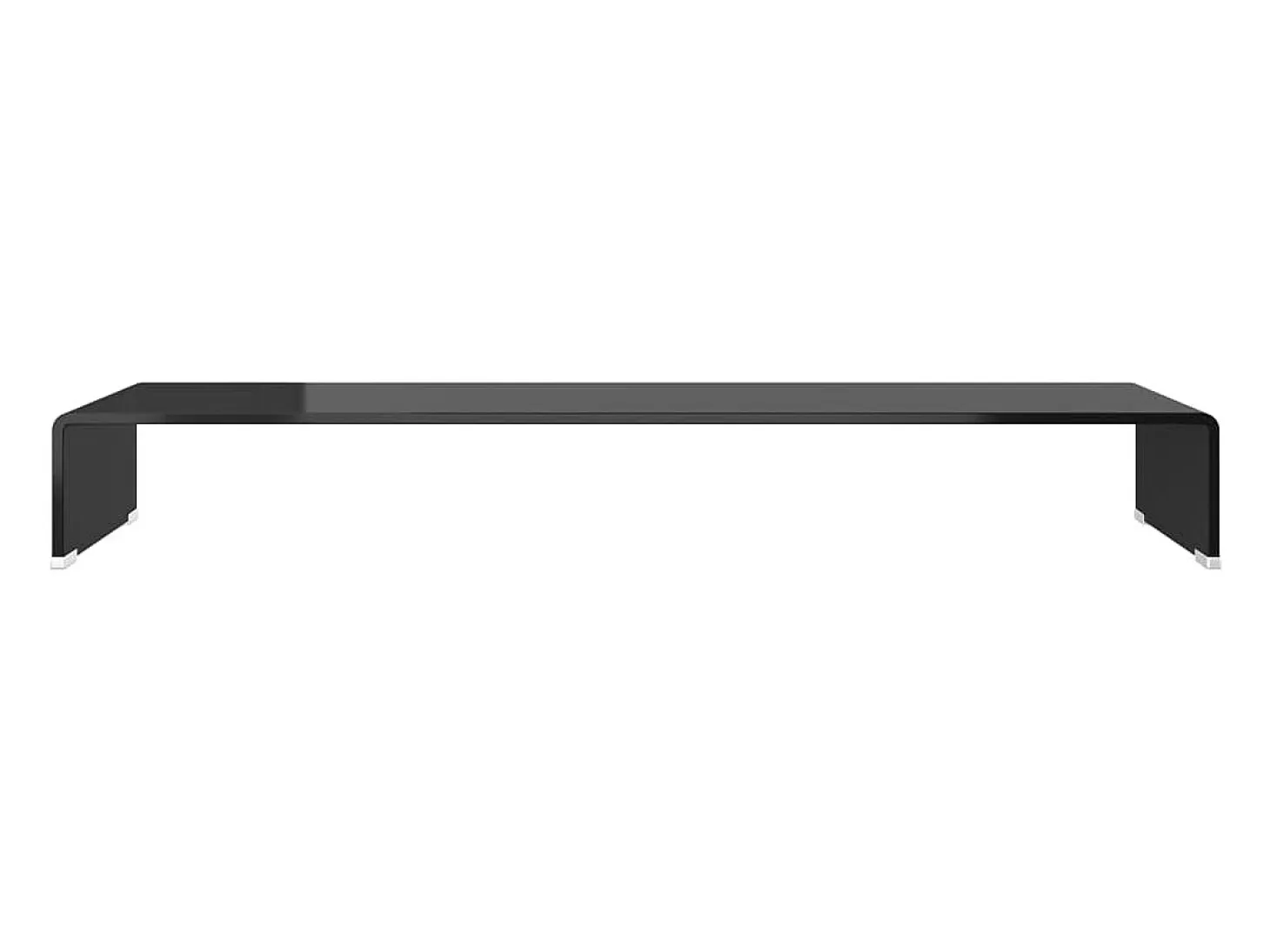 Soporte para TV/Elevador monitor cristal negro 100x30x13 cm ES832032